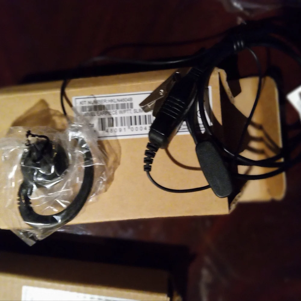 For swivel earpiece with pit and slim plug, 45 spring clip kits, 4 hs cont.,1ear